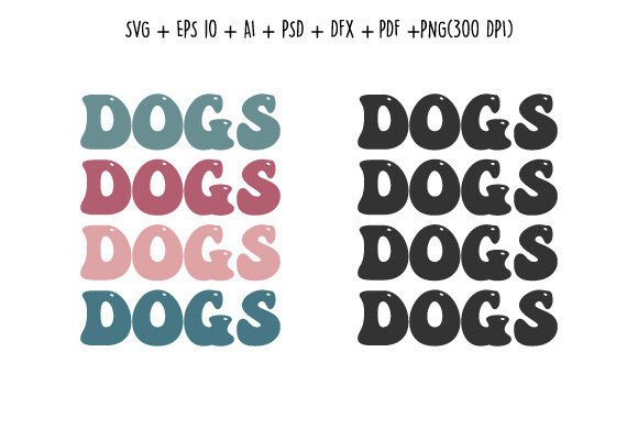 Dogs Free SVG Png Design
