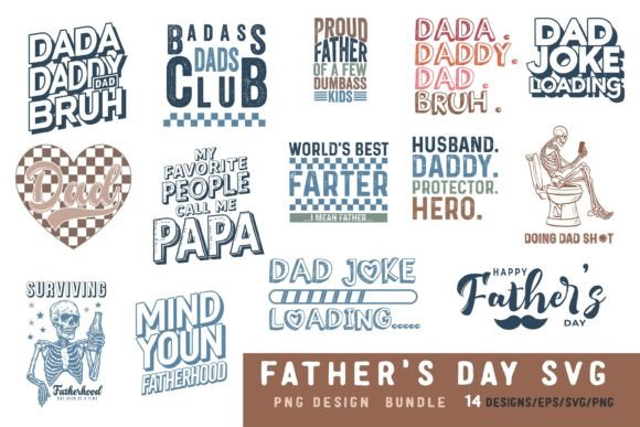Father’s Day SVG PNG Design Bundle