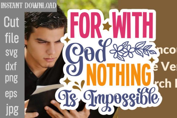 For with God Nothing is Impossible SVG