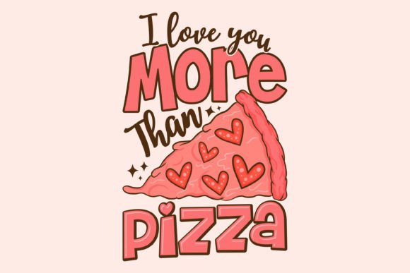 Retro Valentine's Day Svg, I Love Pizza