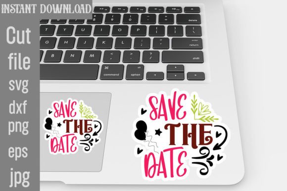 Save the Date SVG Stickers