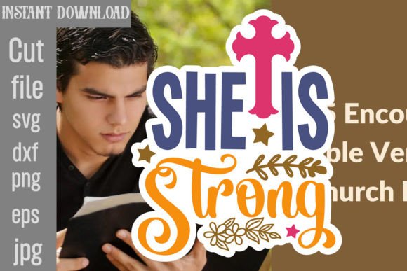 She is Strong SVG Cut File