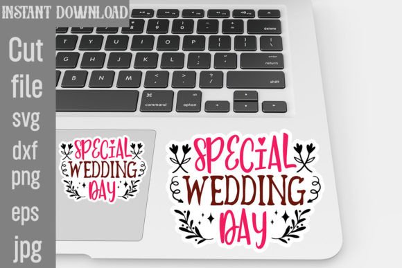 Special Wedding Day SVG Stickers